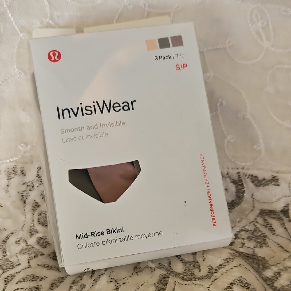 lululemon athletica InvisiWear Mid-Rise Bikini S/P